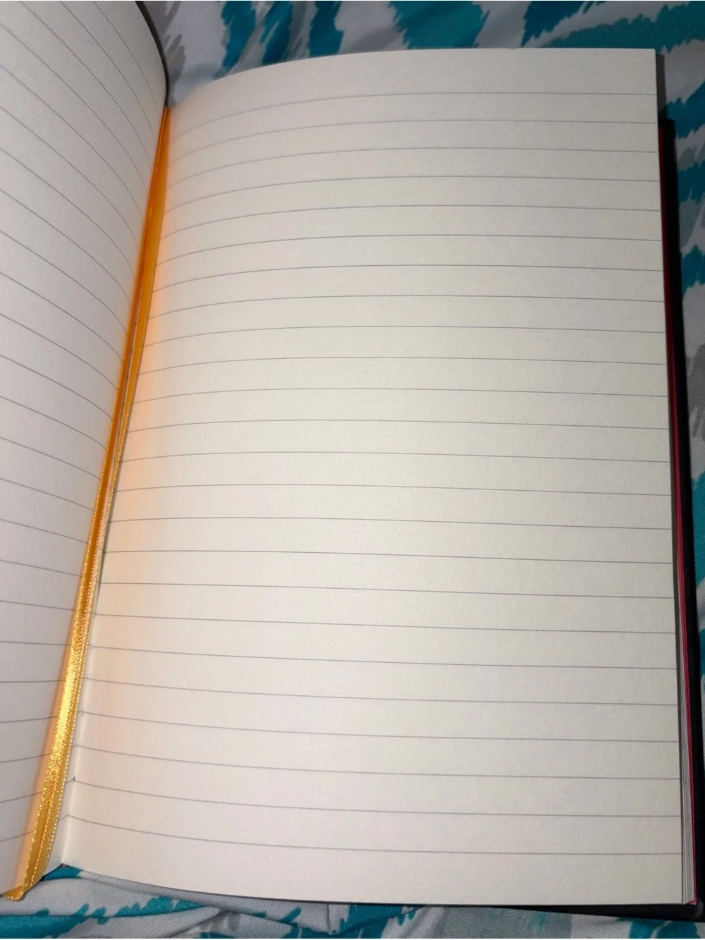 Embroidered Bee Floral Hardback Journal in Black and Gold